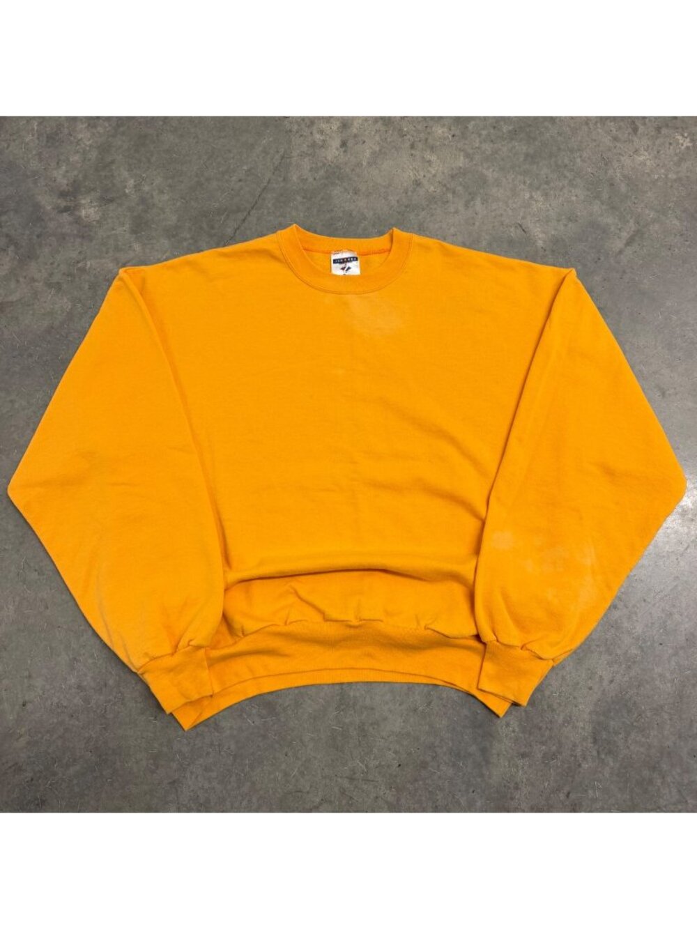 Jerzees 90s Blank Yellow Crewneck Sweatshirt Size XL